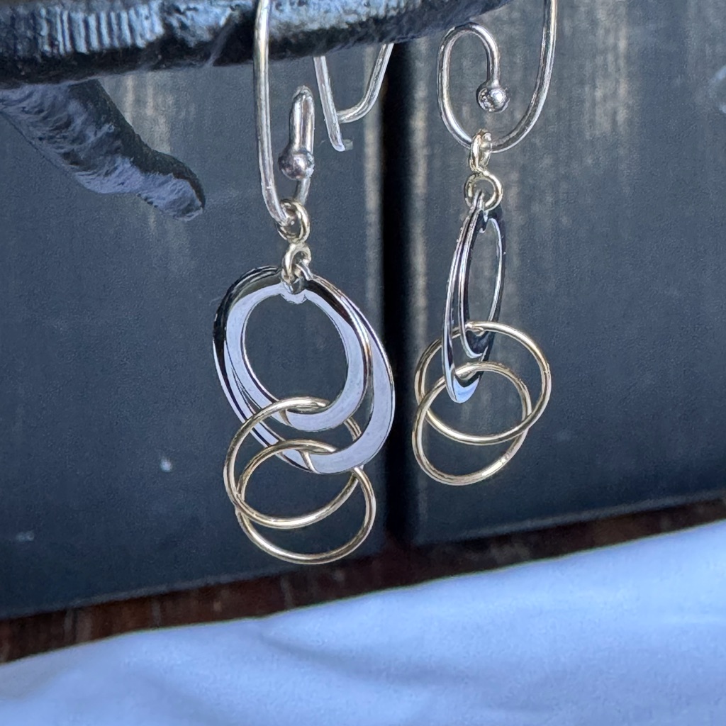 14kyg 925ss Circle Earring Jackets 109$
